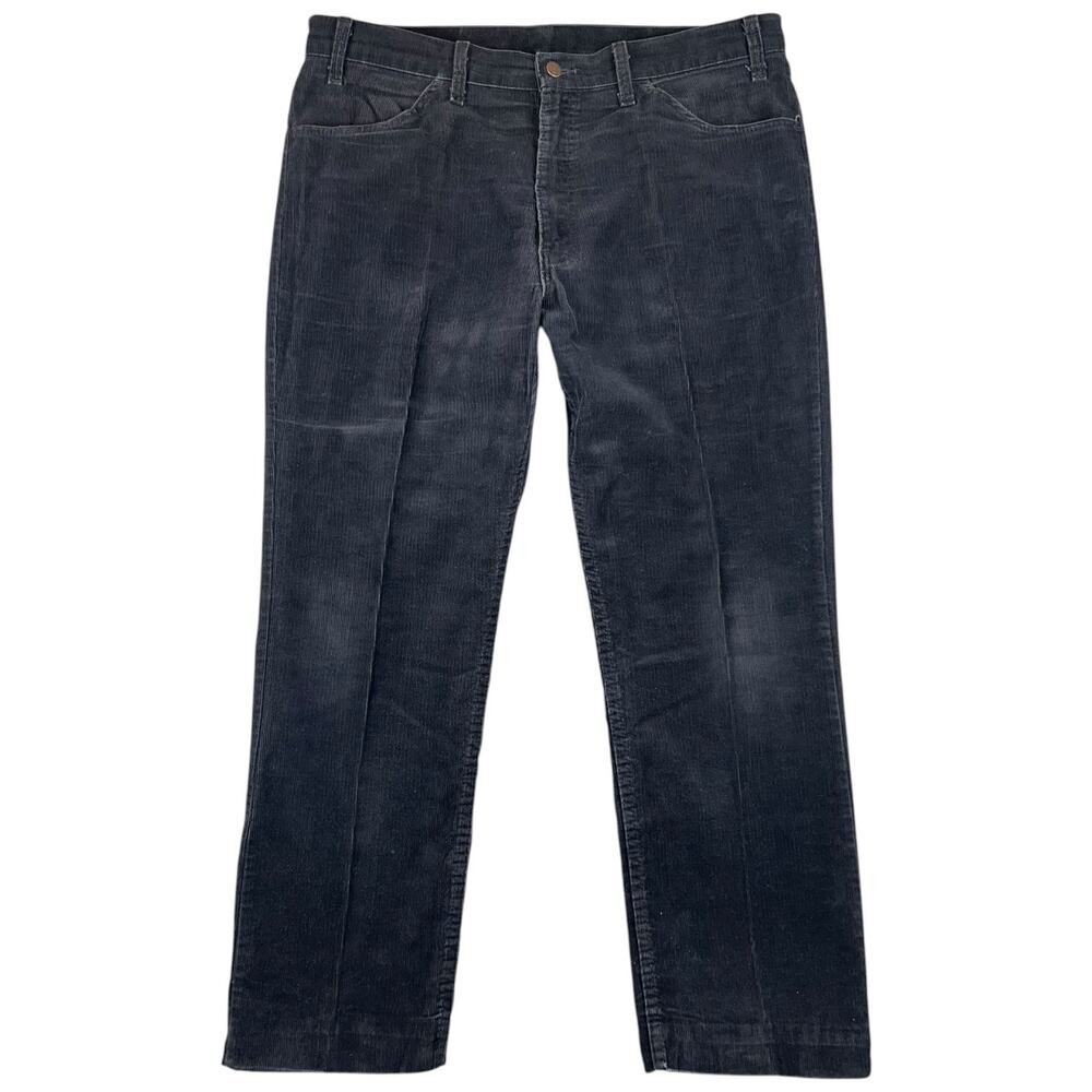 Vintage 90s Levi’s 515 Black Corduroy Pants USA Made Bootcut Hemmed - W38